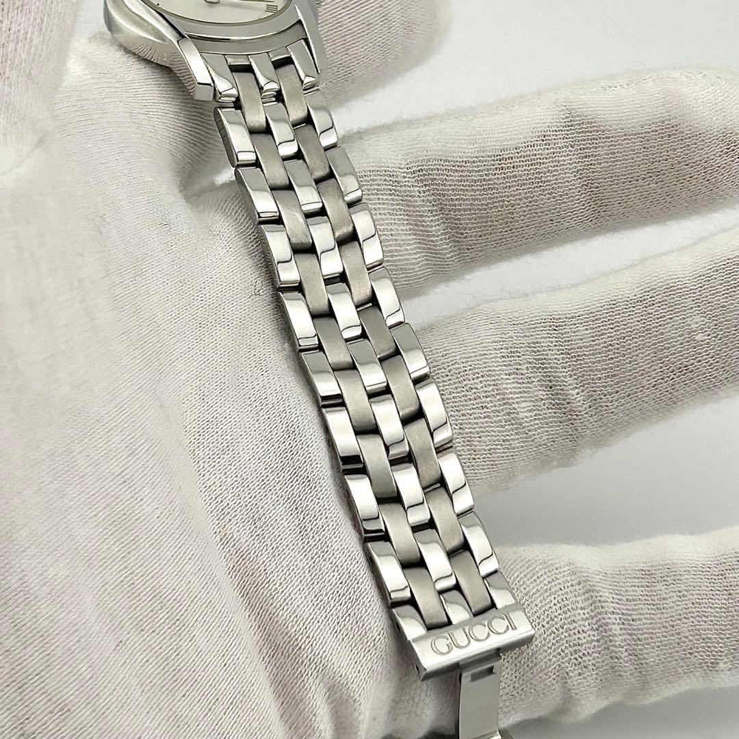 GUCCI 5500L Women’s Quartz Watch Silver Dial 27mm Stainless Steel