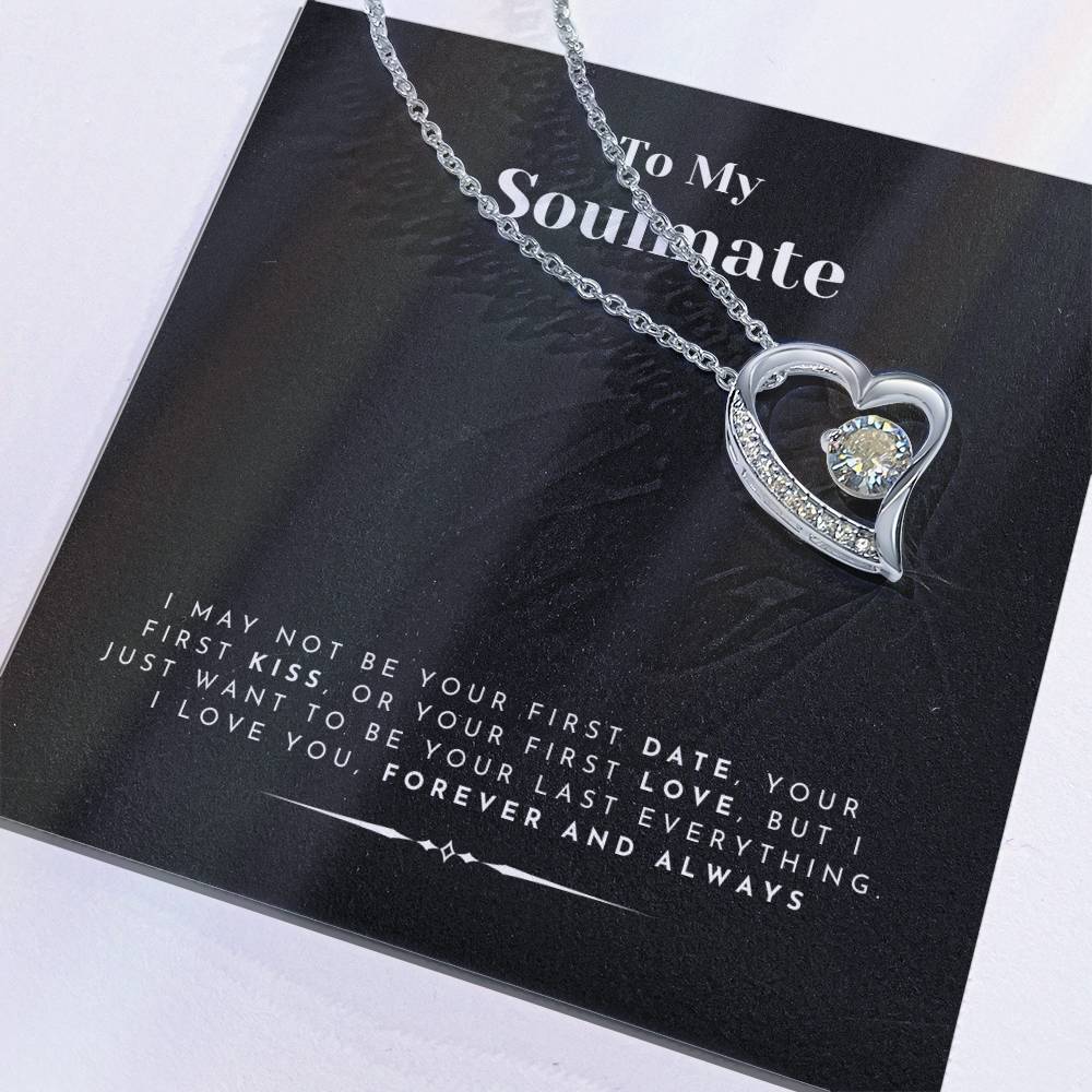 To My Soulmate Pendant Necklace Gift for Women Luxury Wife Girlfriend Jewellery