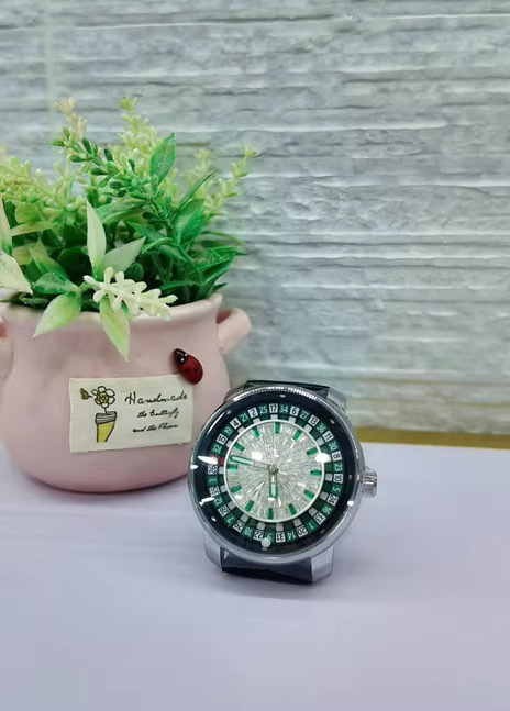AILANG Men’s Automatic Mechanical Watch Casino Roulette Wheel Luminous Leather