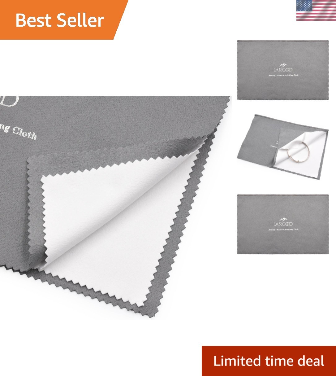 Versatile 11″ x 14″ Jewelry Cleaning Cloth – Tarnish Removal for Precious Metals