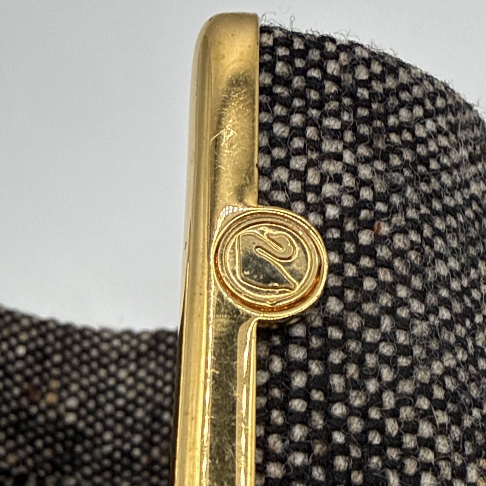 Alcantara Fabric Cuff Bracelet with Gold-Tone Accent Bar