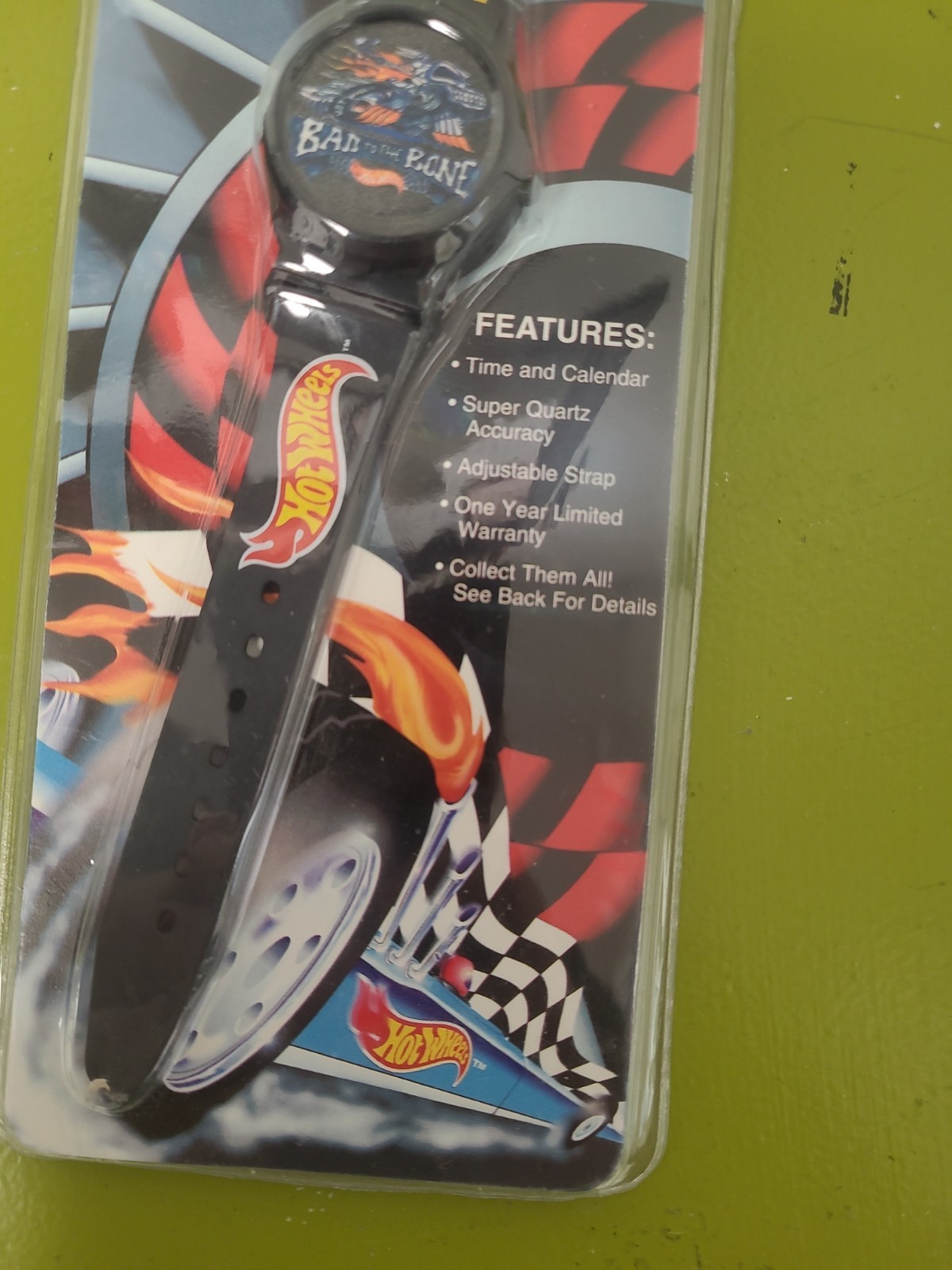 Hot Wheels Wrist Watch 1994 Race Hard Finish 1st