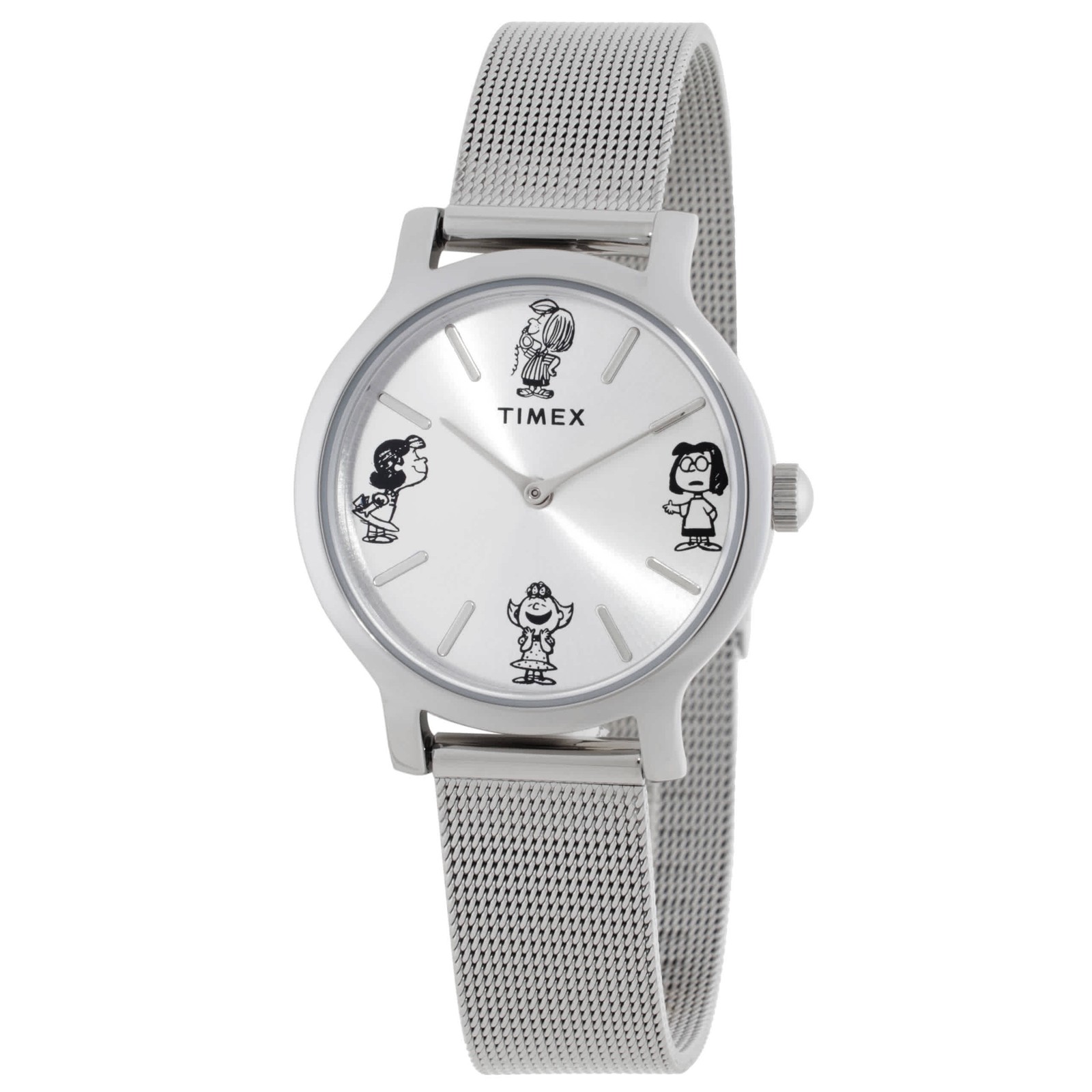 Timex Transcend x Peanuts Sketch Quartz Silver Dial Ladies Watch TW2W46000