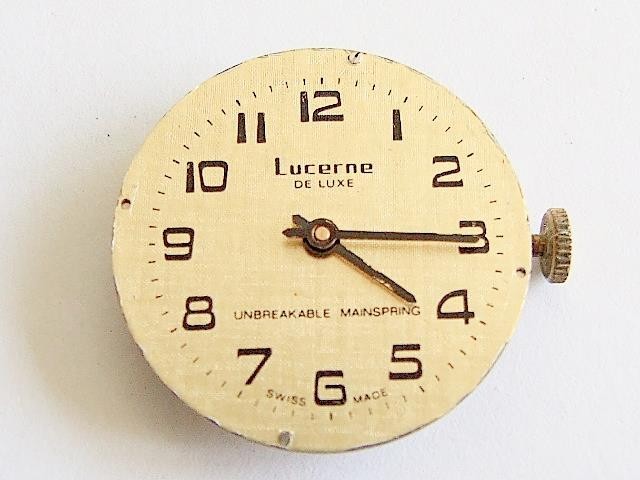 BFG 866 vintage watch movement, complete with dial and hands, running