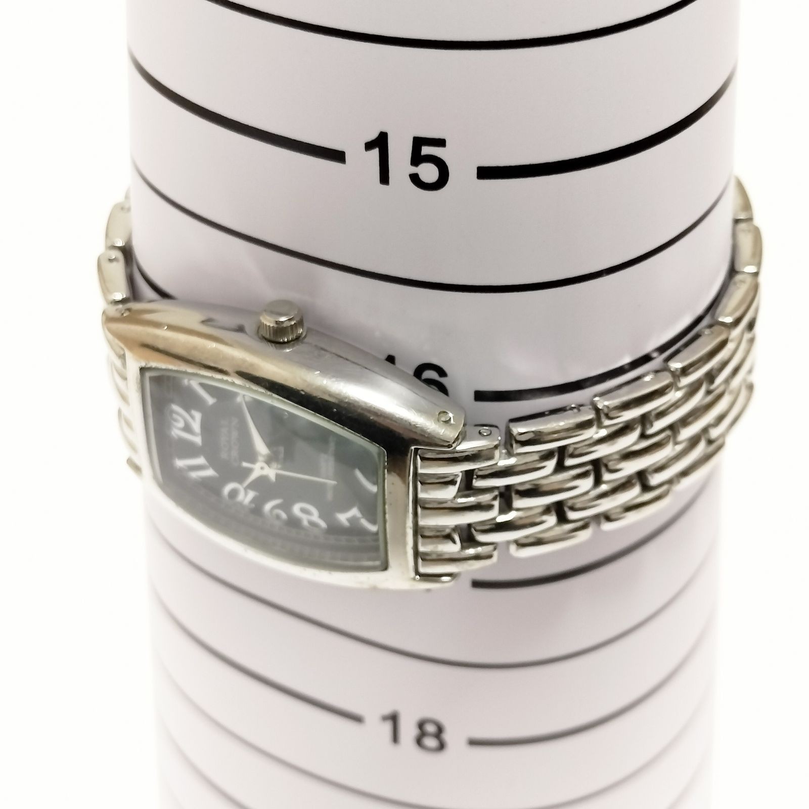 ROYAL CROWN Tonneau Face Black Women’s Watch