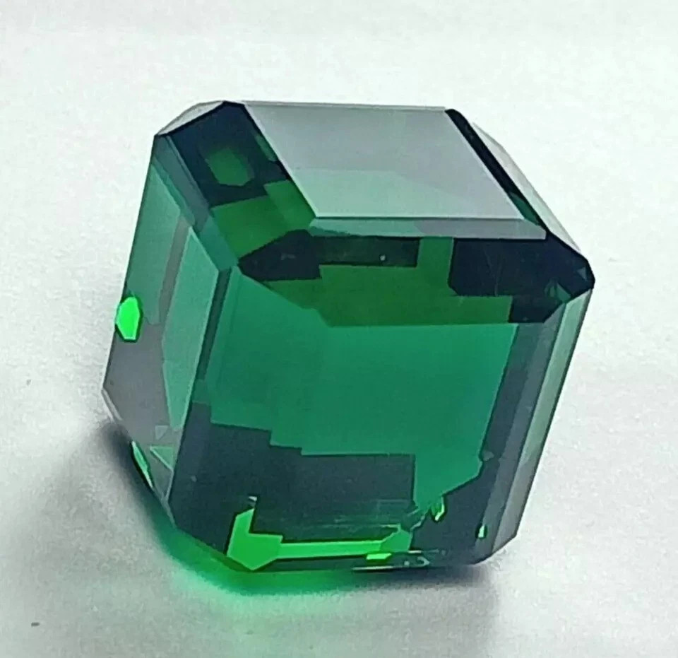 Natural 100 Ct+ Tsavorite Green Garnet Cube Cut Loose Gemstone AAA Certified