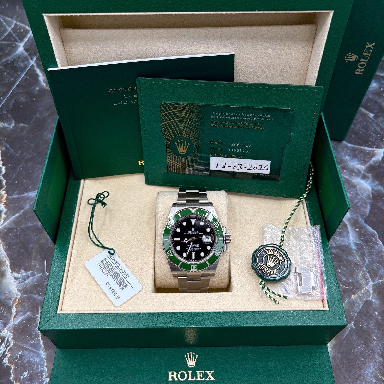 2026 Rolex Submariner 126610LV Starbucks Brand New