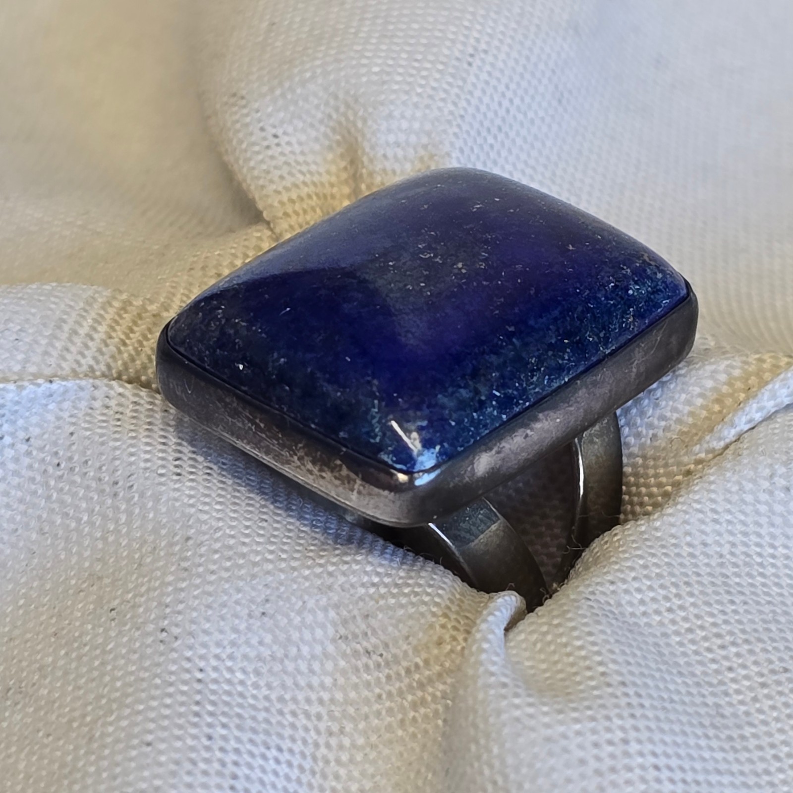 Sterling Silver Jay King Ring 15.7g Fine Jewelry Size 7.5 Lapis Color *READ*