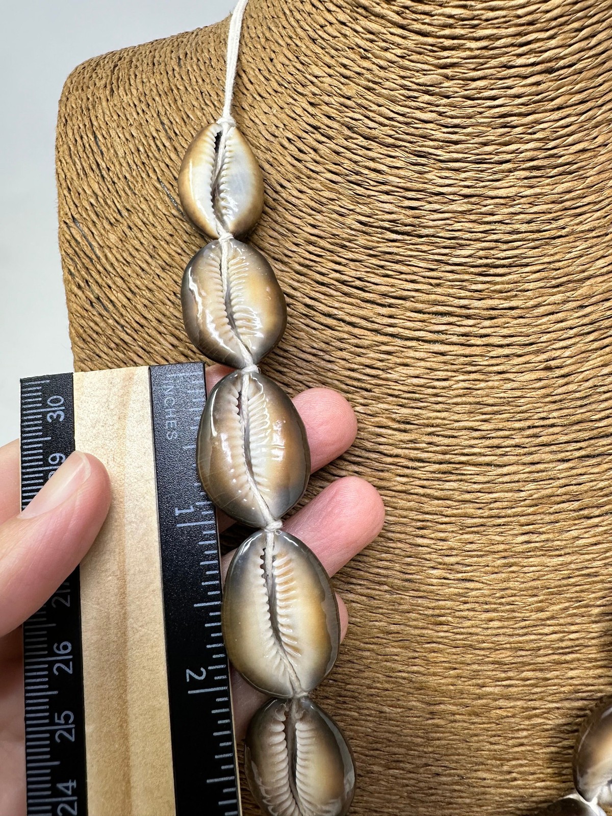 Cowrie Shell Necklace Adjustable 12–24″ Unisex Hawaiian Surfer Choker Natural