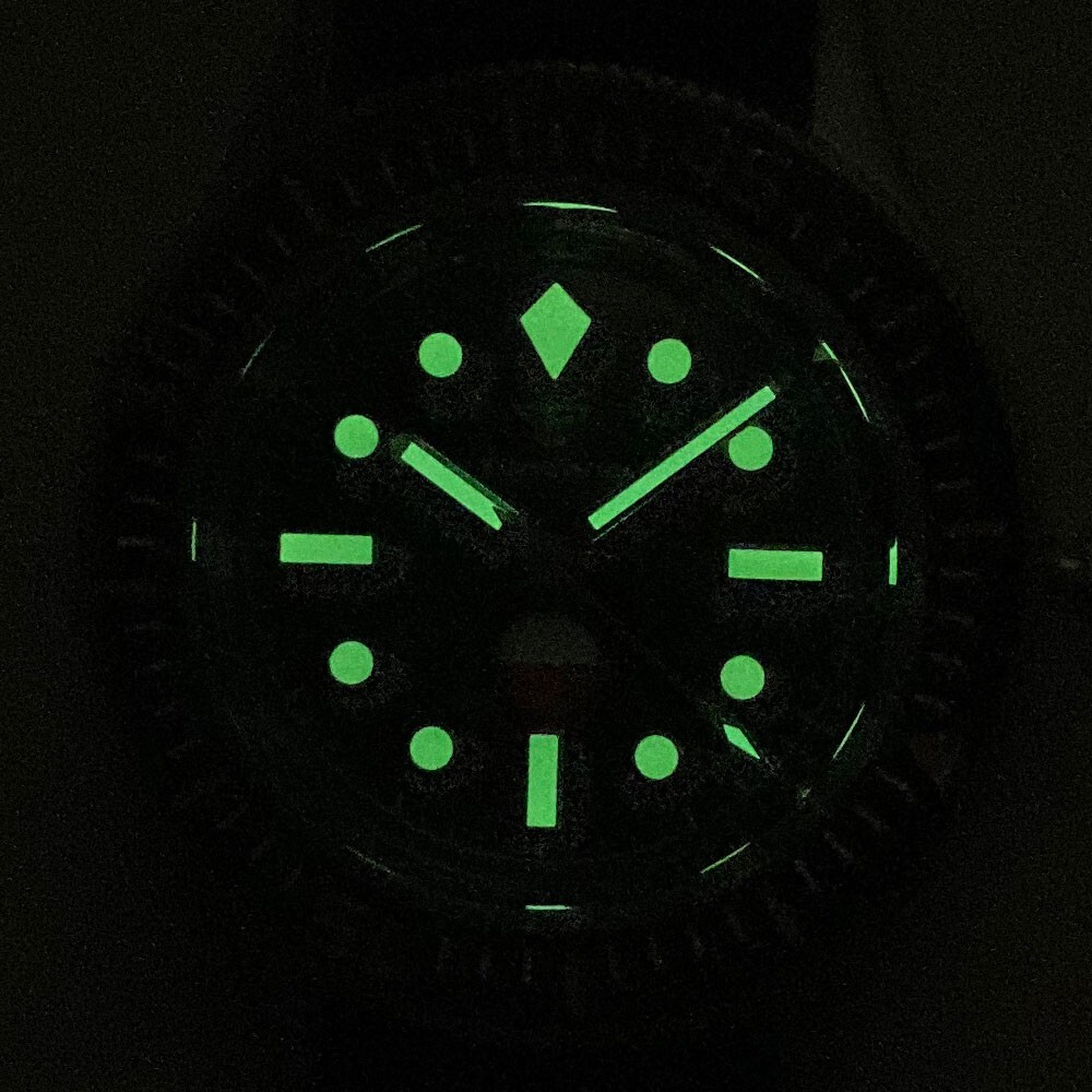 Radiation Dial 50-Fathoms Sapphire Glass Men Retro 40mm NH35A Automatic Watches