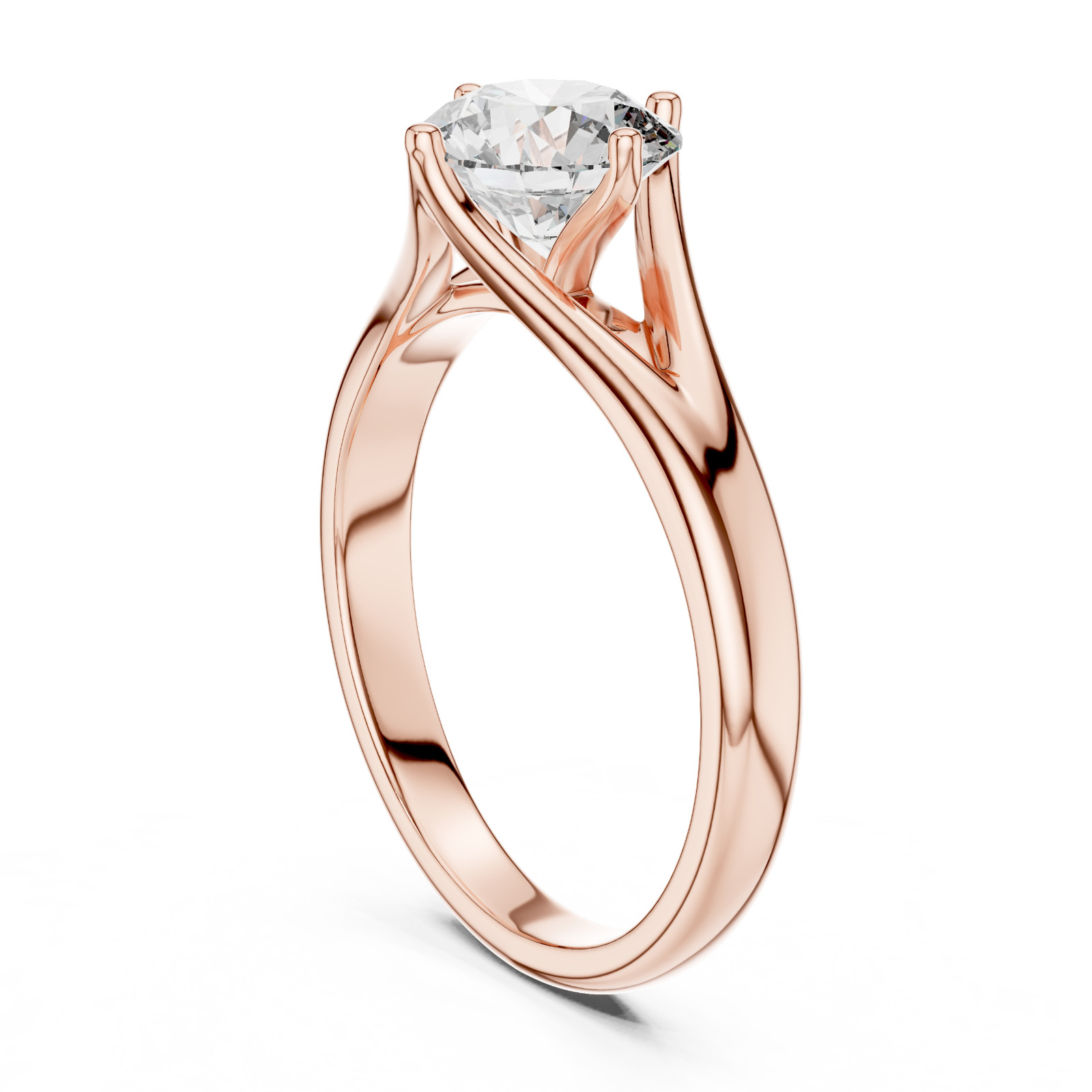 1 Ct Lab Grown Diamond IGI Certified Engagement Wedding Gold Ring 14 K F VVS