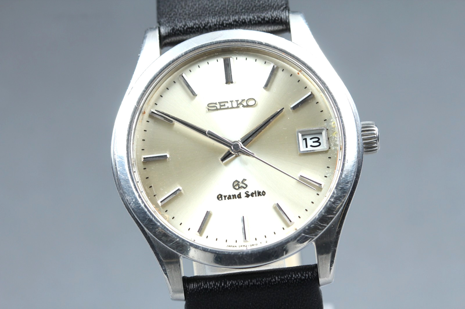 Vintage [Exc+5] GRAND SEIKO 9F62-0A10 Silver 36mm Men’s Quartz Watch From JAPAN
