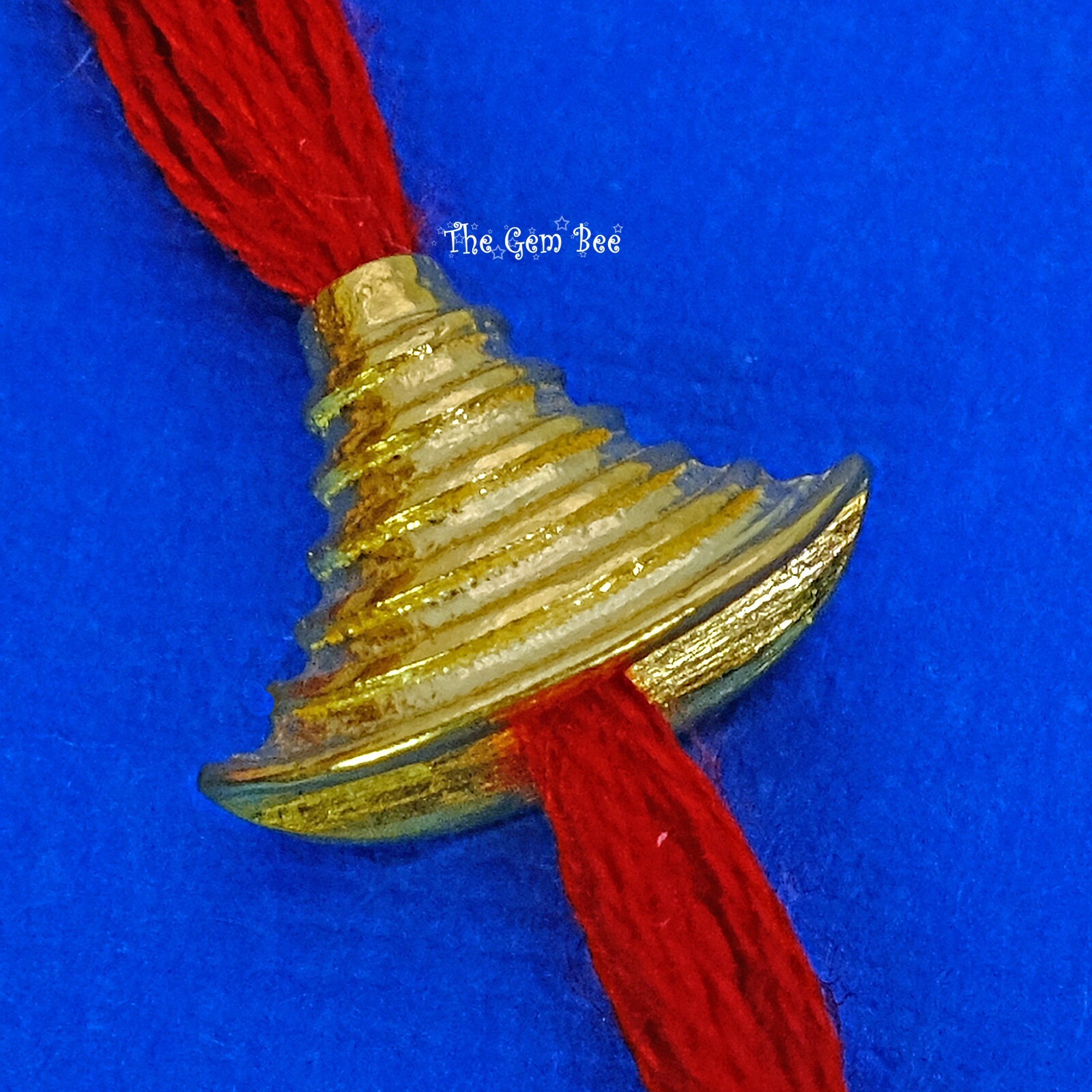 8mmx11.3mm 18k Yellow Gold Fancy Large Skirt Flat Cone Spacer Finding Focal