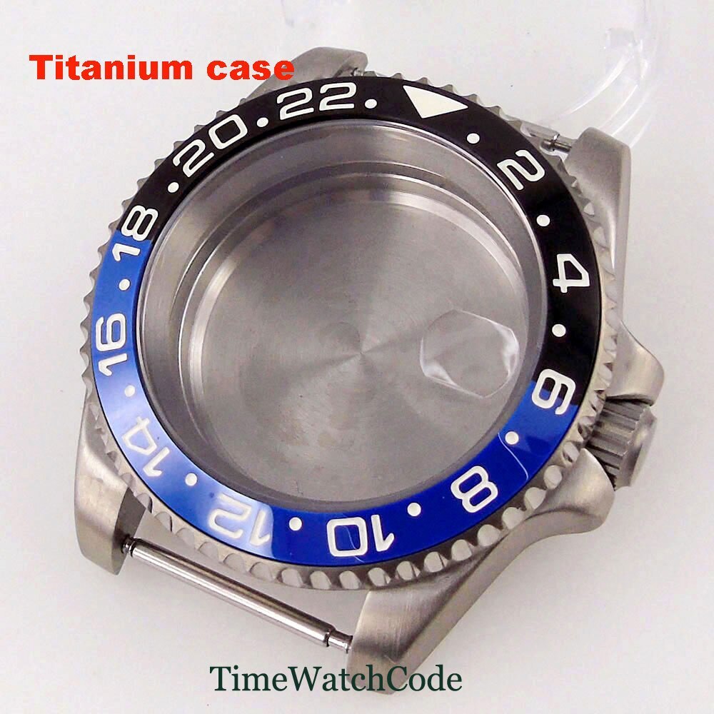 Titanium Watch Case 40mm 200m Waterproof Fit NH35 NH36 ETA2824 PT5000 Movement