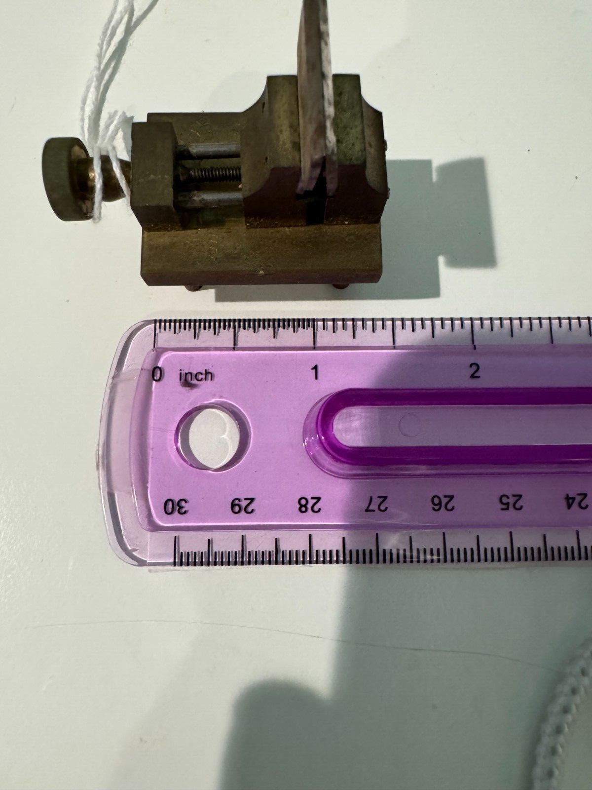 Watchmakers Poising Tool, no maker’s mark, Brass with Steel Jaws, Vintage