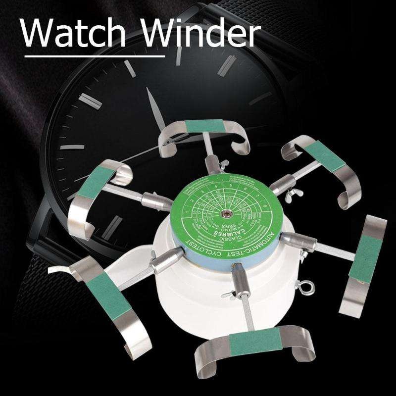 Automatic Watch Winder Watch Test Machine with 6 Hanging Stand 110V