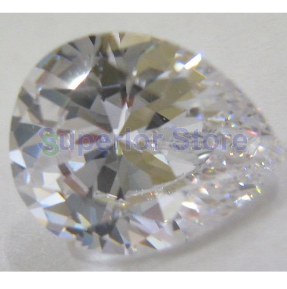 5.00 x 7.00 mm 0.75 ct PEAR Cut Sim Diamond, Lab Diamond WITH LIFETIME WARRANTY