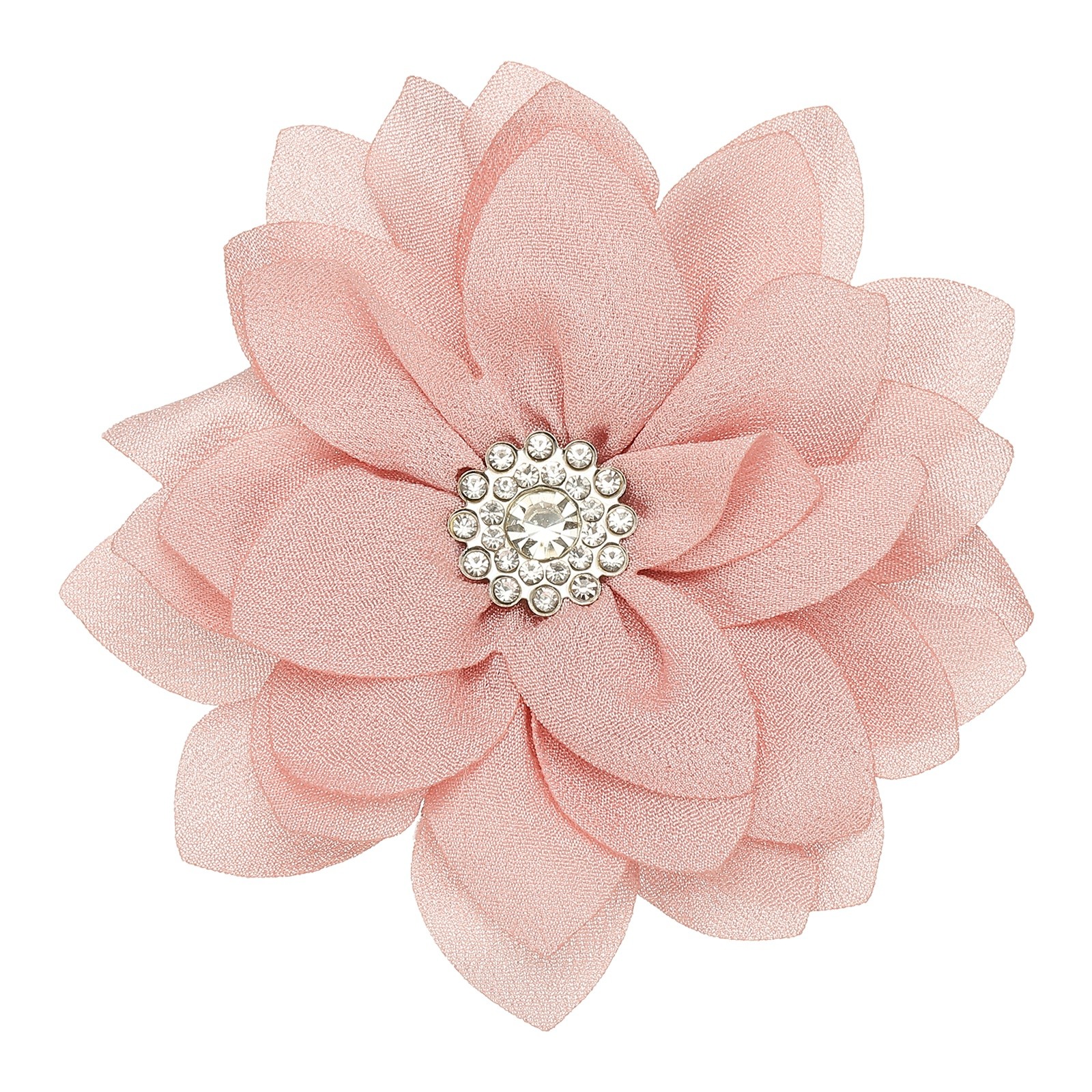 Flower Brooch Pin, Hair Flower Clips Floral Brooch for Women Clothes Dusty Rose