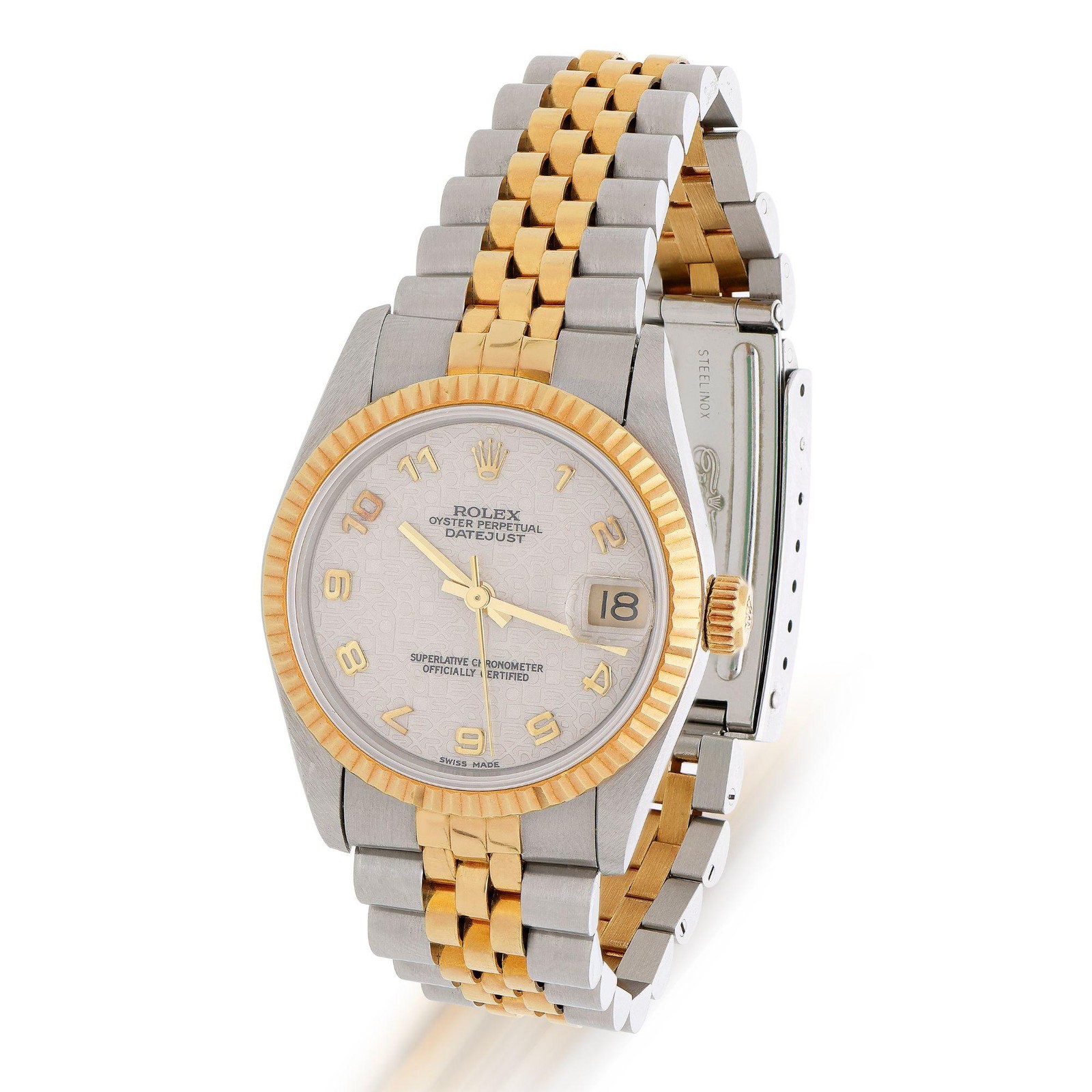 Rolex Datejust 68273 Two-Tone Jubilee Dial Fluted Bezel 31mm Watch 1998 Full Set