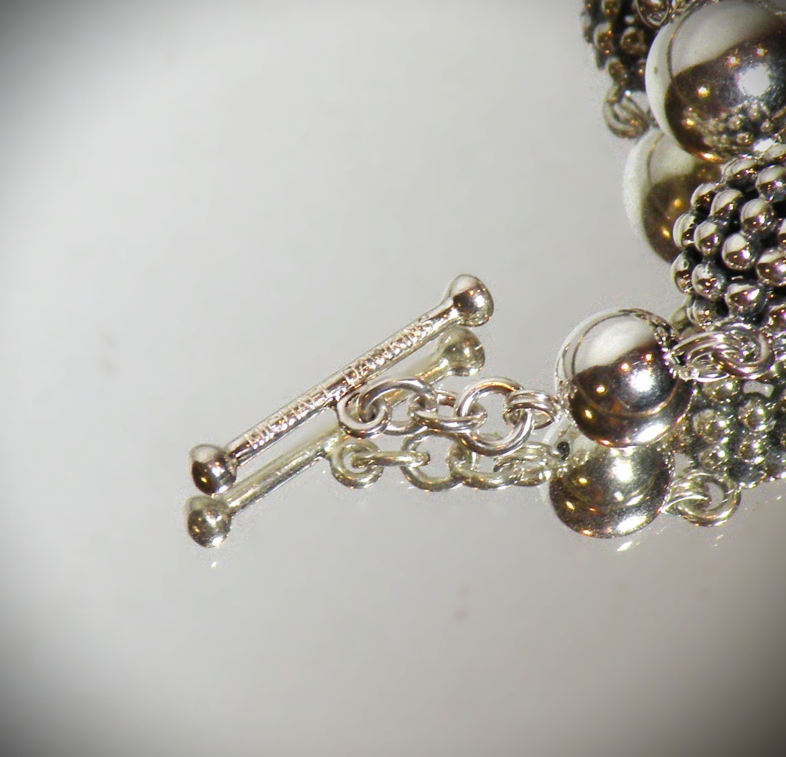 MICHAEL DAWKINS STERLING SILVER STARRY NIGHT PEARL BEADED BRACELET 925 QVC JTV