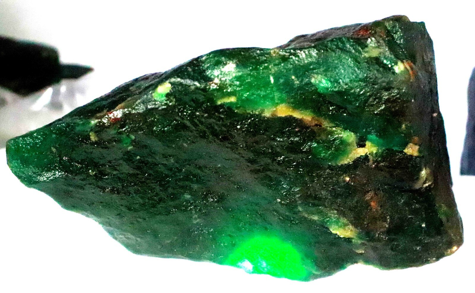 DYED 10740 Ct Certified Natural Green Emerald Huge Gems Rough AN1674