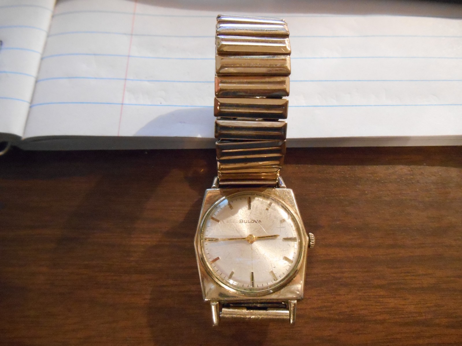 Mens Bulova Watch 6cl Swiss N1 17 Jewels H663729 1/20 10 KGF Band Top