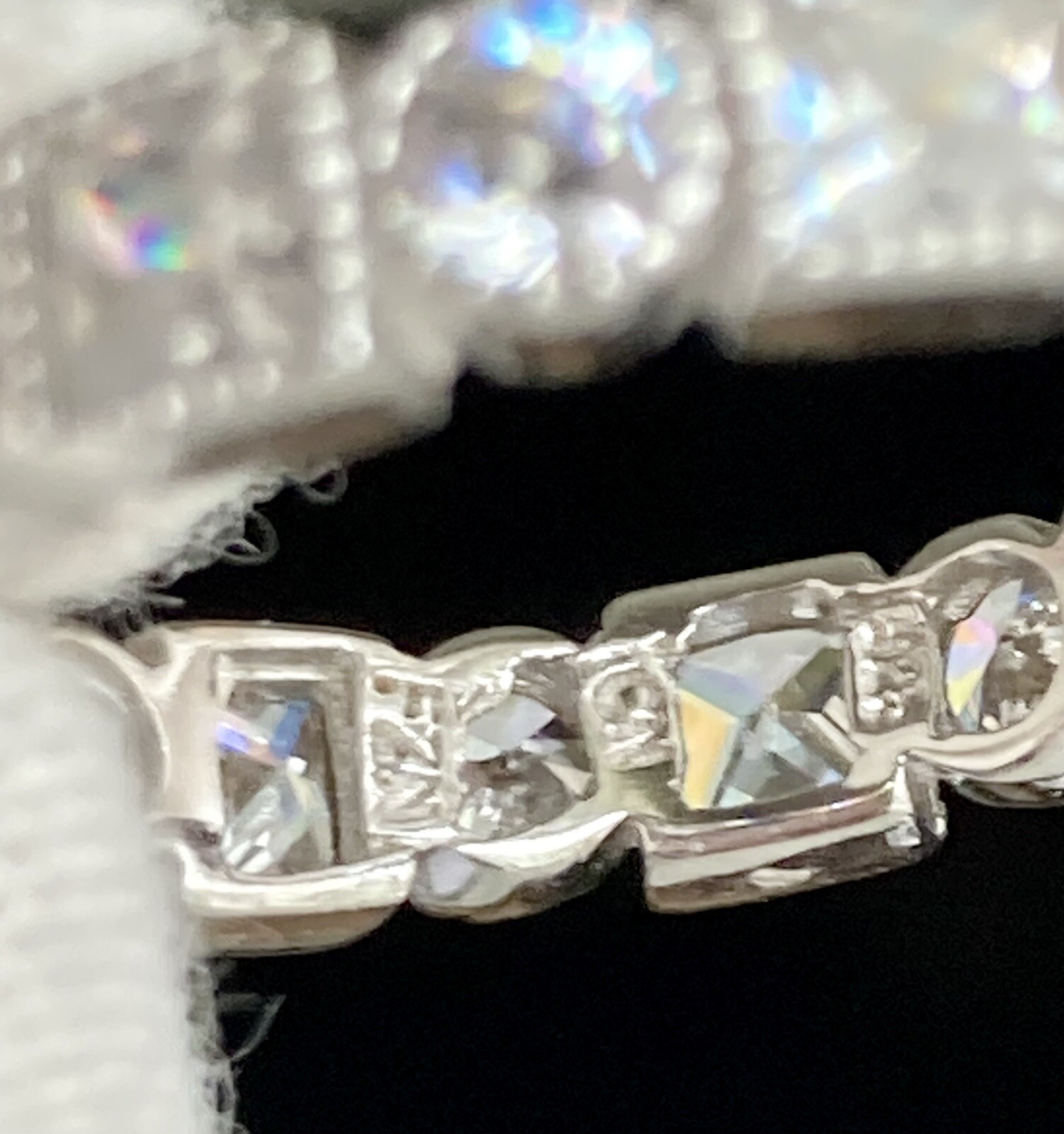 Fuzion Creation FZN Sterling Silver Cubic Zirconia Band Ring 925 Size 9 4.15g