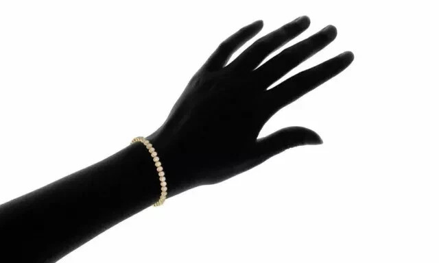 7Ct Round Lab Created Fire Opal Women’s Tennis Bracelet 14K Yellow Gold Plated