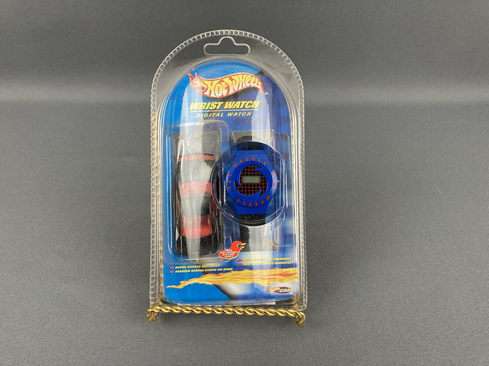 Hot Wheels Race Digital Wrist Watch – w/Muscle Tone Car in Black – NIB