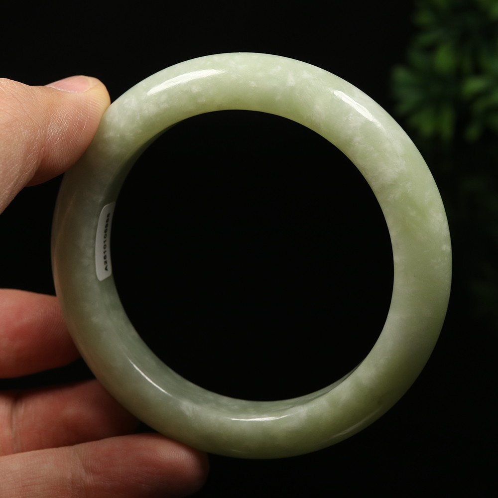 61mm Certified 100% Natural Grade A Green Xiu Jade Bracelet Bangle 12025