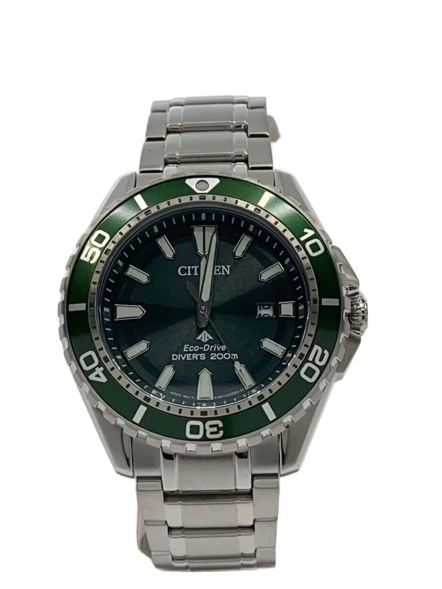 CITIZEN Quartz Watch Analog Stainless GRN SLV E168 003FR07
