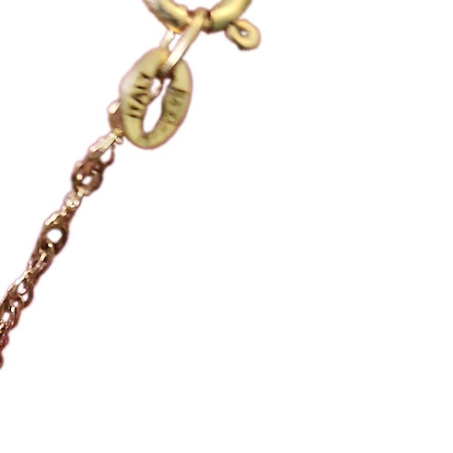 Vtg UNOAERRE 14k Gold Singapore Chain Necklace Italy 1AR 2g 16in Lgth Ships Free