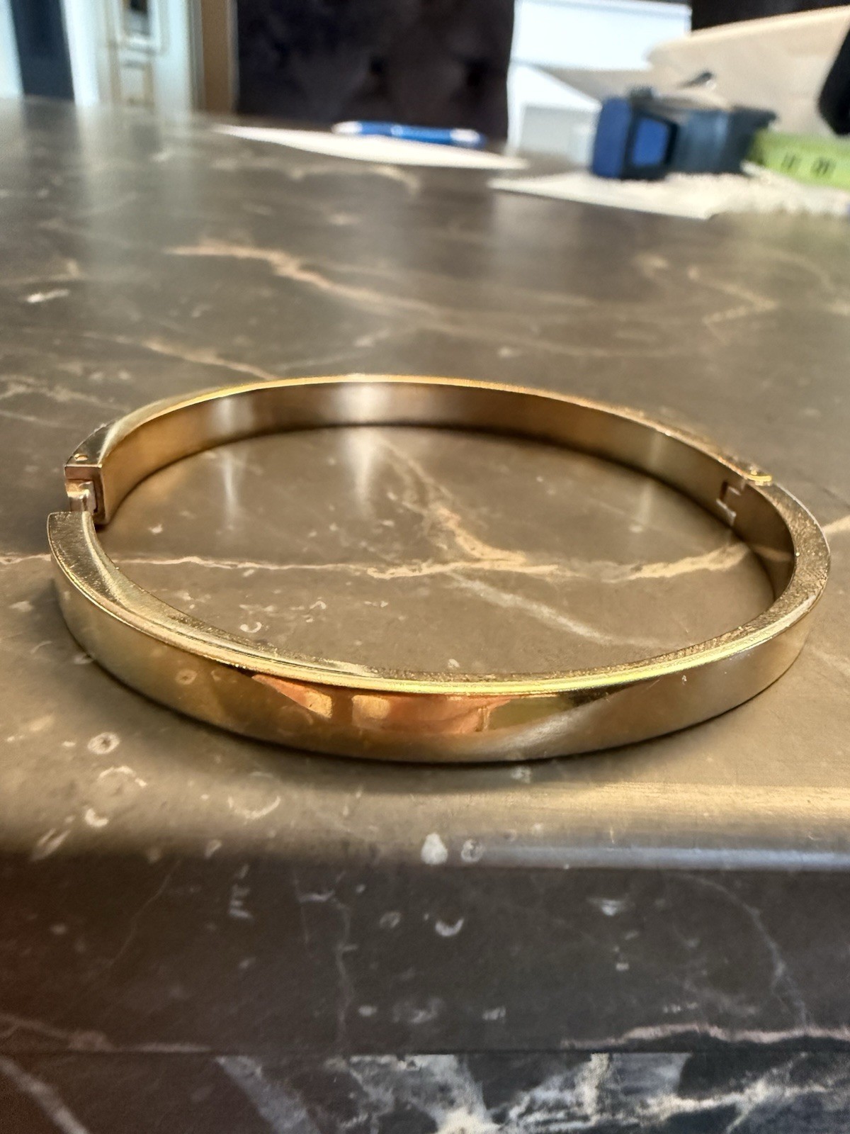 Swarovski Dextera bangle Pavé, White, 18K rose gold plated – Size medium