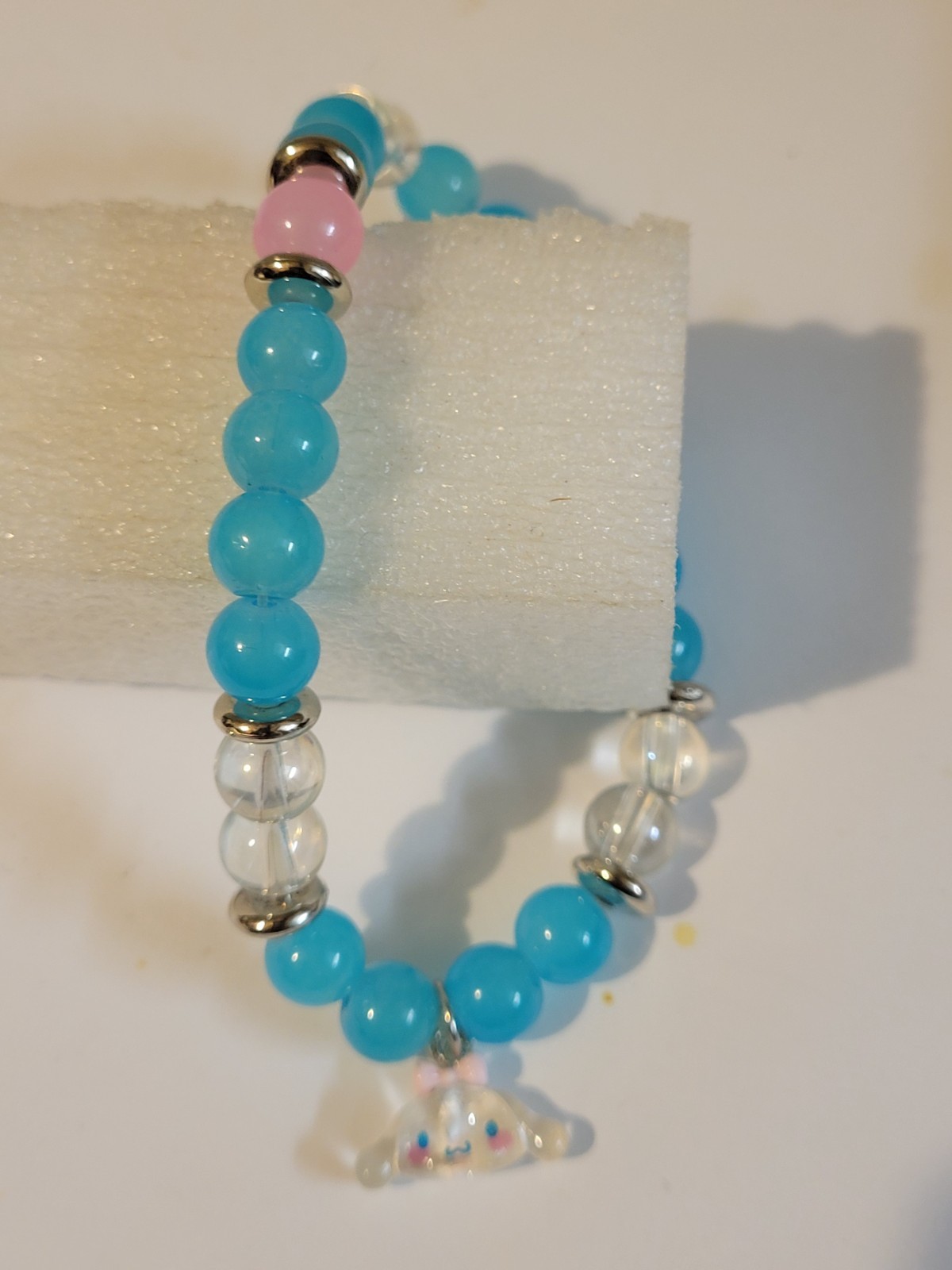 Cinnamoroll Sanrio blue beaded bracelet