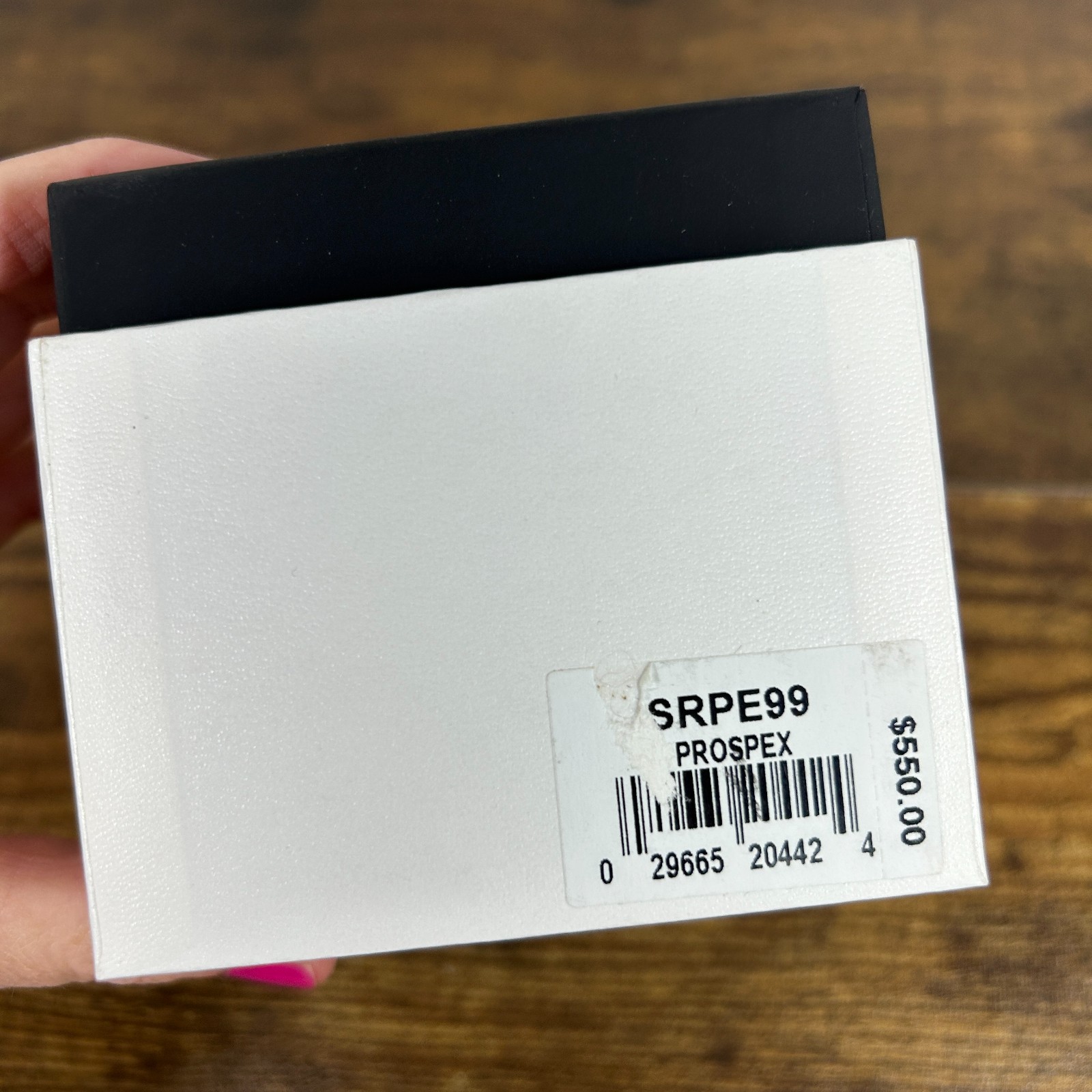 SEIKO Empty White Presentation Watch Gift Box Pillow