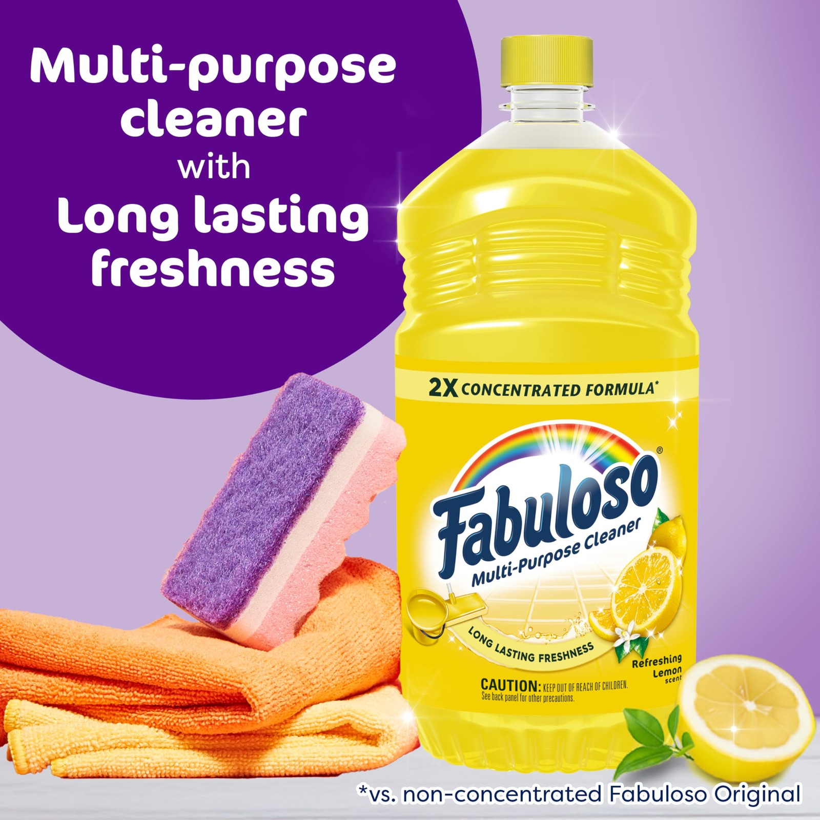 Fabuloso Multi-Purpose Cleaner, 2X Concentrated Formula, 56 Fl Oz (Pack of 1)