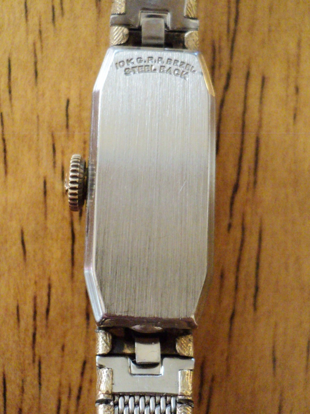 WITTNAUER 10K GOLD FILLED BY LONGINES GENEVE WATCH & BAND DIAMOND 17 JEWELS CASE