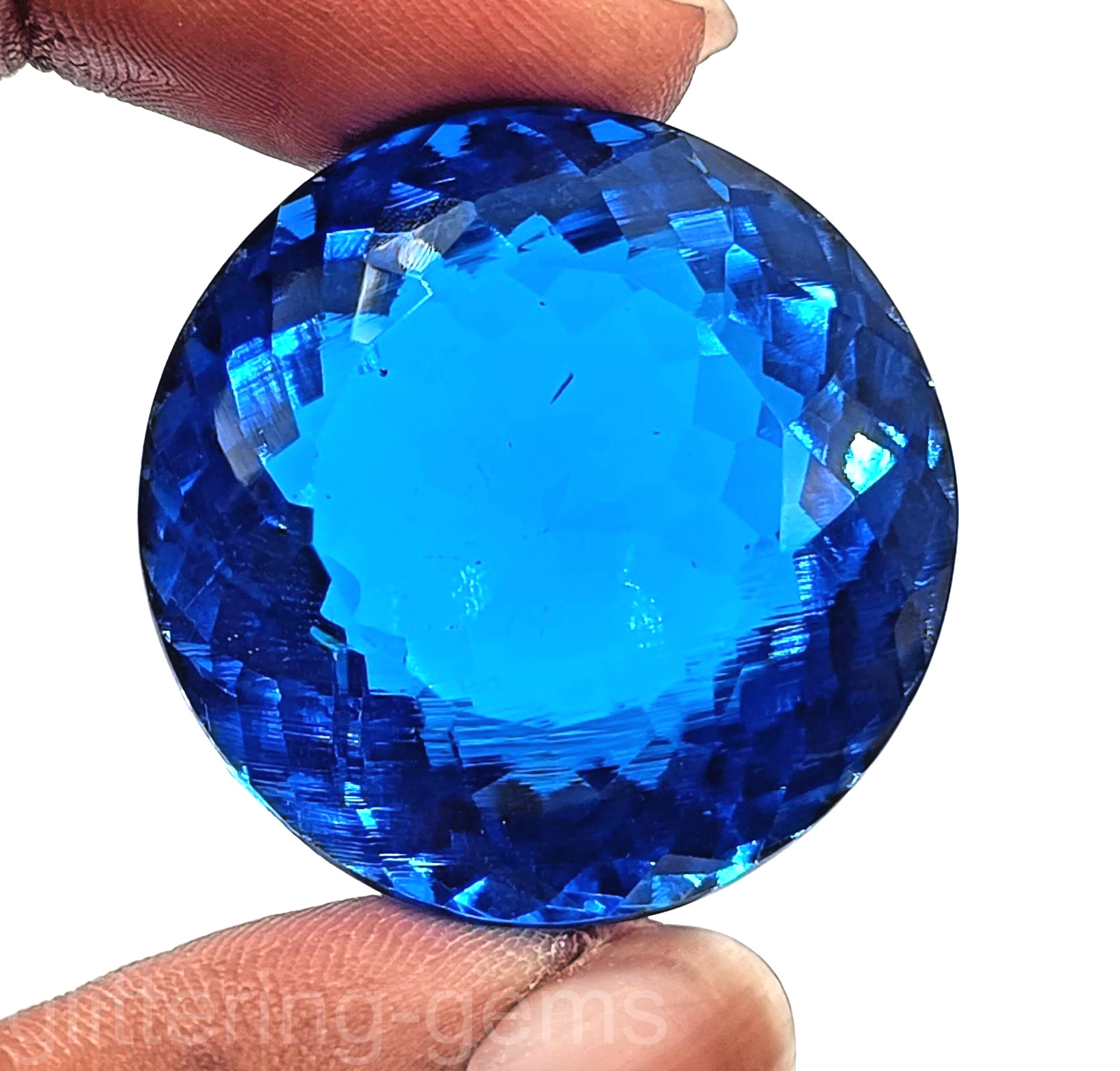 367.30 Carat Natural Royal Blue Sapphire Round Shape IGL Certified Gemstone 5DNZ