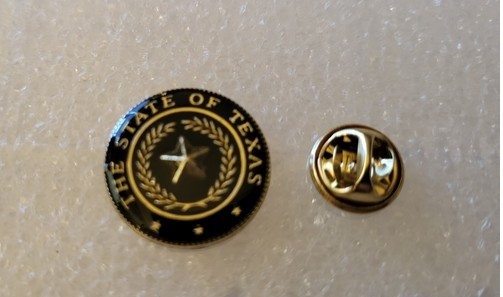 The State Of Texas Seal Round Lapel Pin PREMIUM QUALITY