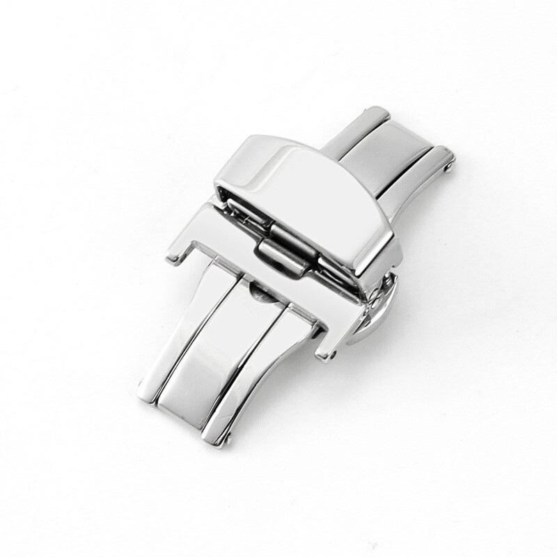 High Quality Double Press Butterfly Buckle Stainless Steel Folding Clasp 10-22mm