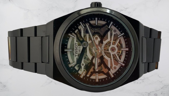 Refurbished Luxury Tissot Skeleton Style Dial Automatic Men’s Working Wristwatch