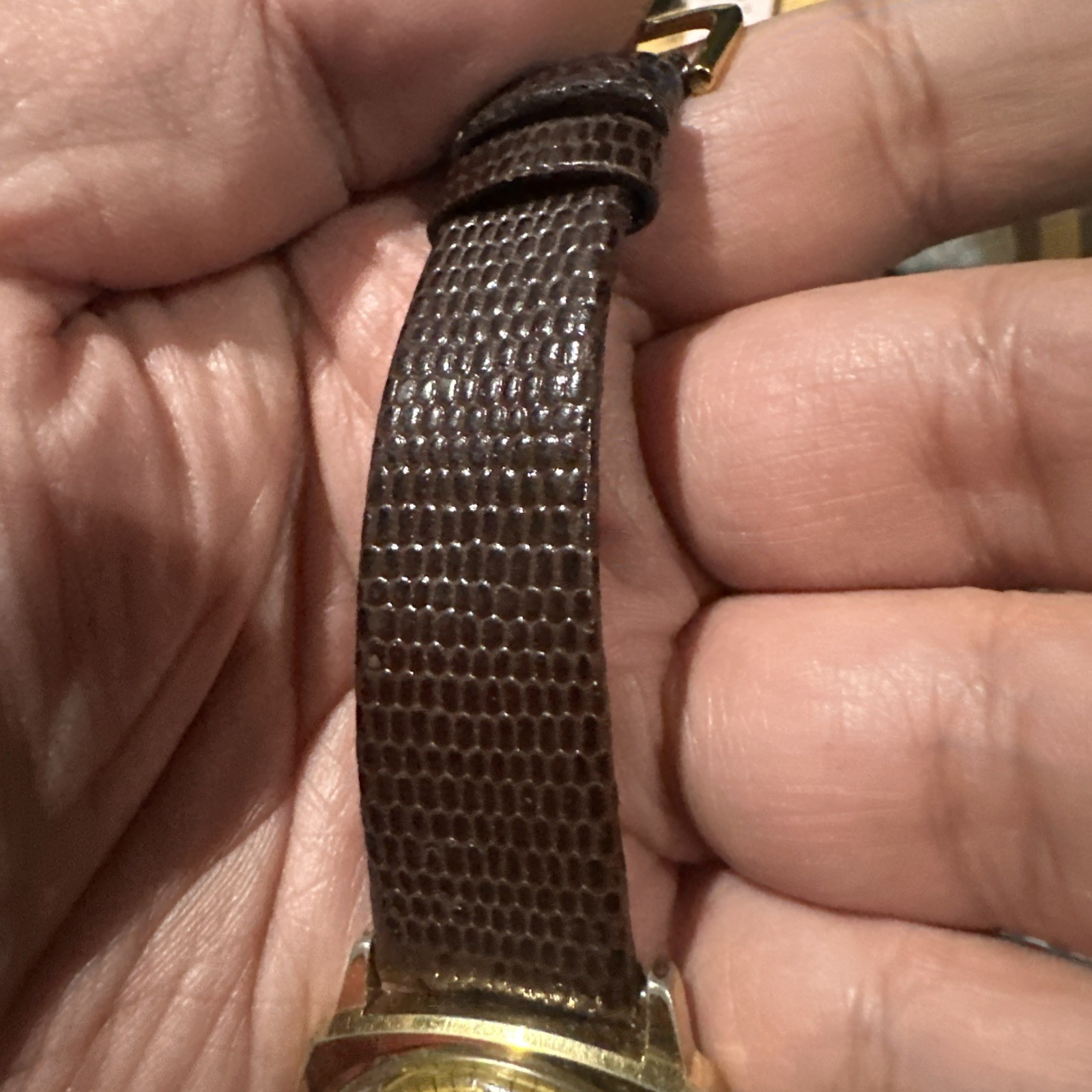 Works VTG Timex Electric Dynabeat Sunburst Mens Watch Gold Stuller Strap 34mm 7”