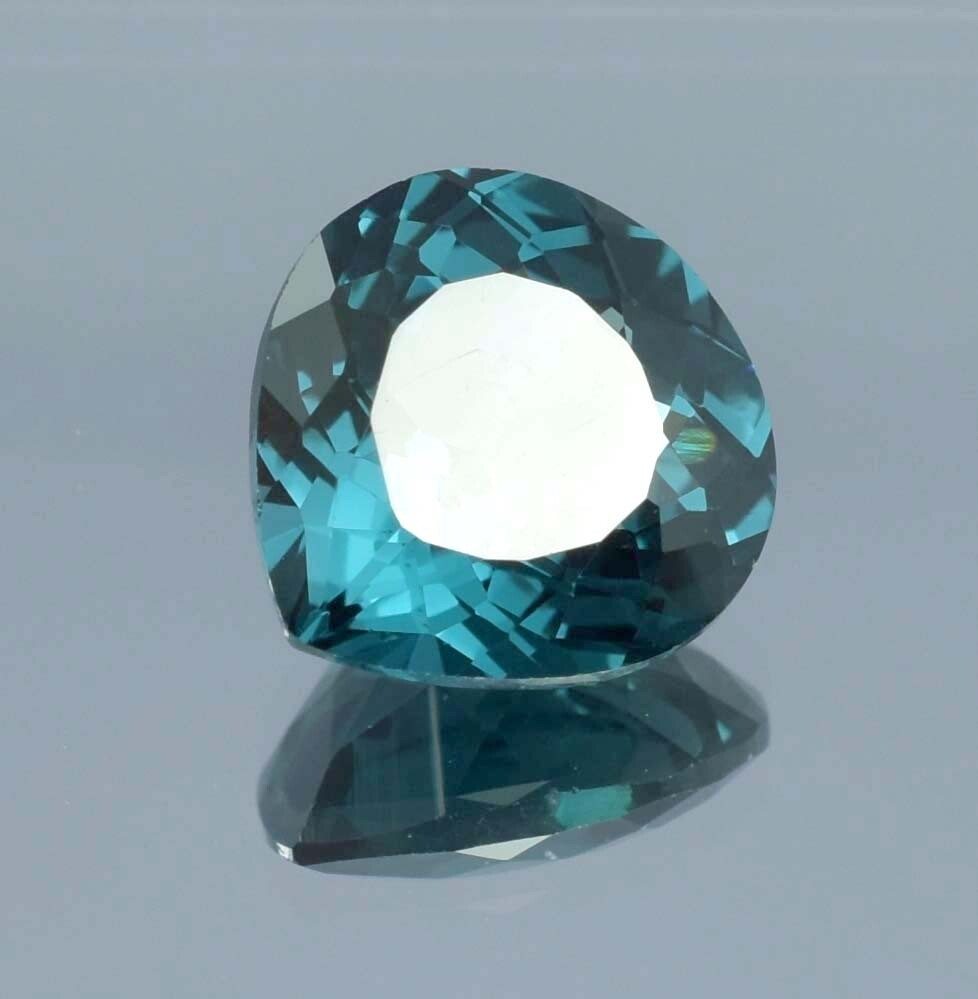 AAA 6.60 Ct Natural Indicolite Blue Green Tourmaline Loose Heart Cut Gemstone