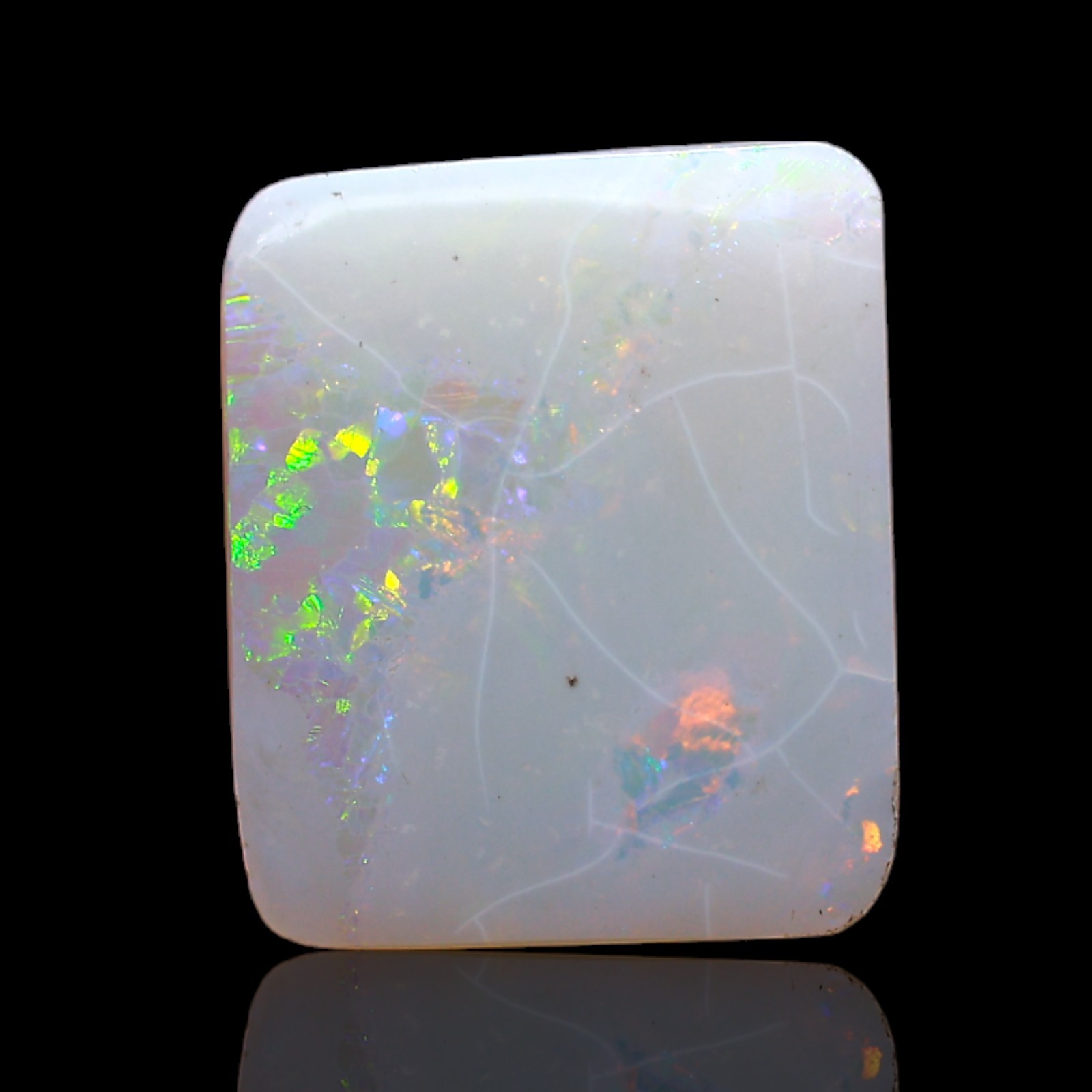 3.00 Cts Natural Square Fire Opal Cabochon Healing Bracelet Making 13x11x3 mm