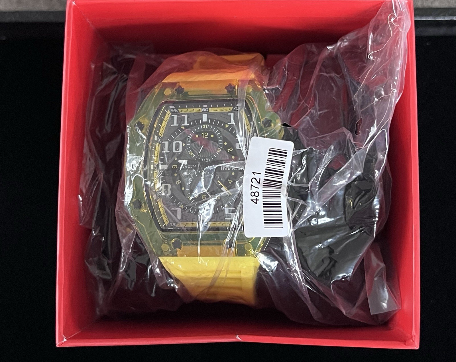 48721 – Invicta Racing Cyclone Yellow Men’s Watch 48.5mm