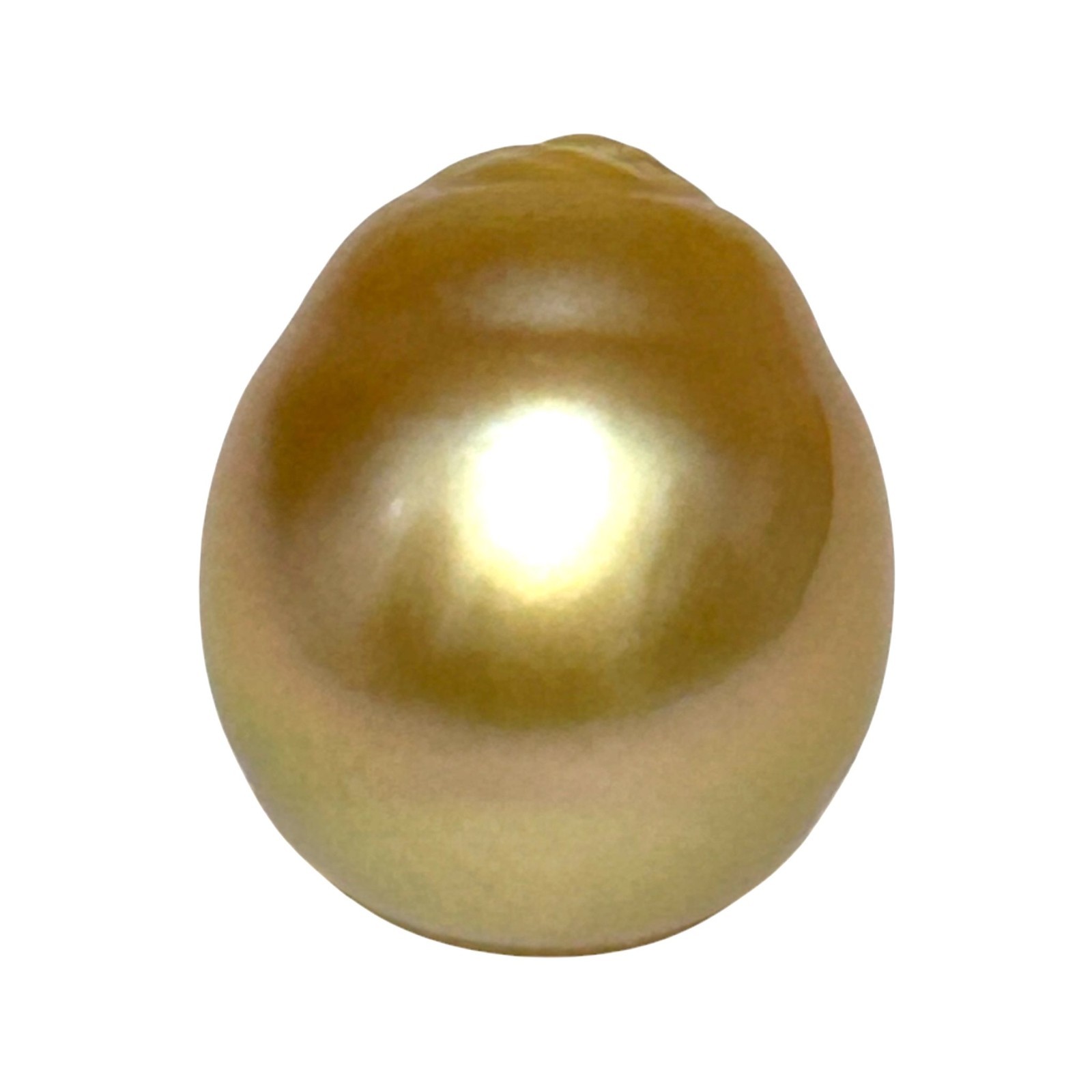 Elegant 26.4 Carat 14.8 x 17.4mm South Sea Pearl Golden Oval Radiant Luster