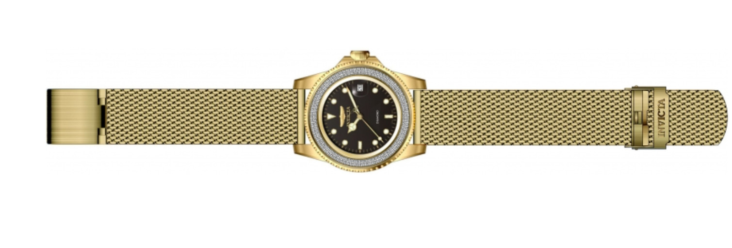 Invicta Elite Automatic 0.59ct Diamond Bezel 40mm Gold Men’s Watch 48745