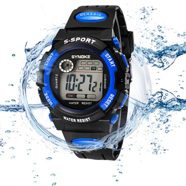 Waterproof Kids Digital Electronic Watch Sports LED Watches Children Boys Girls