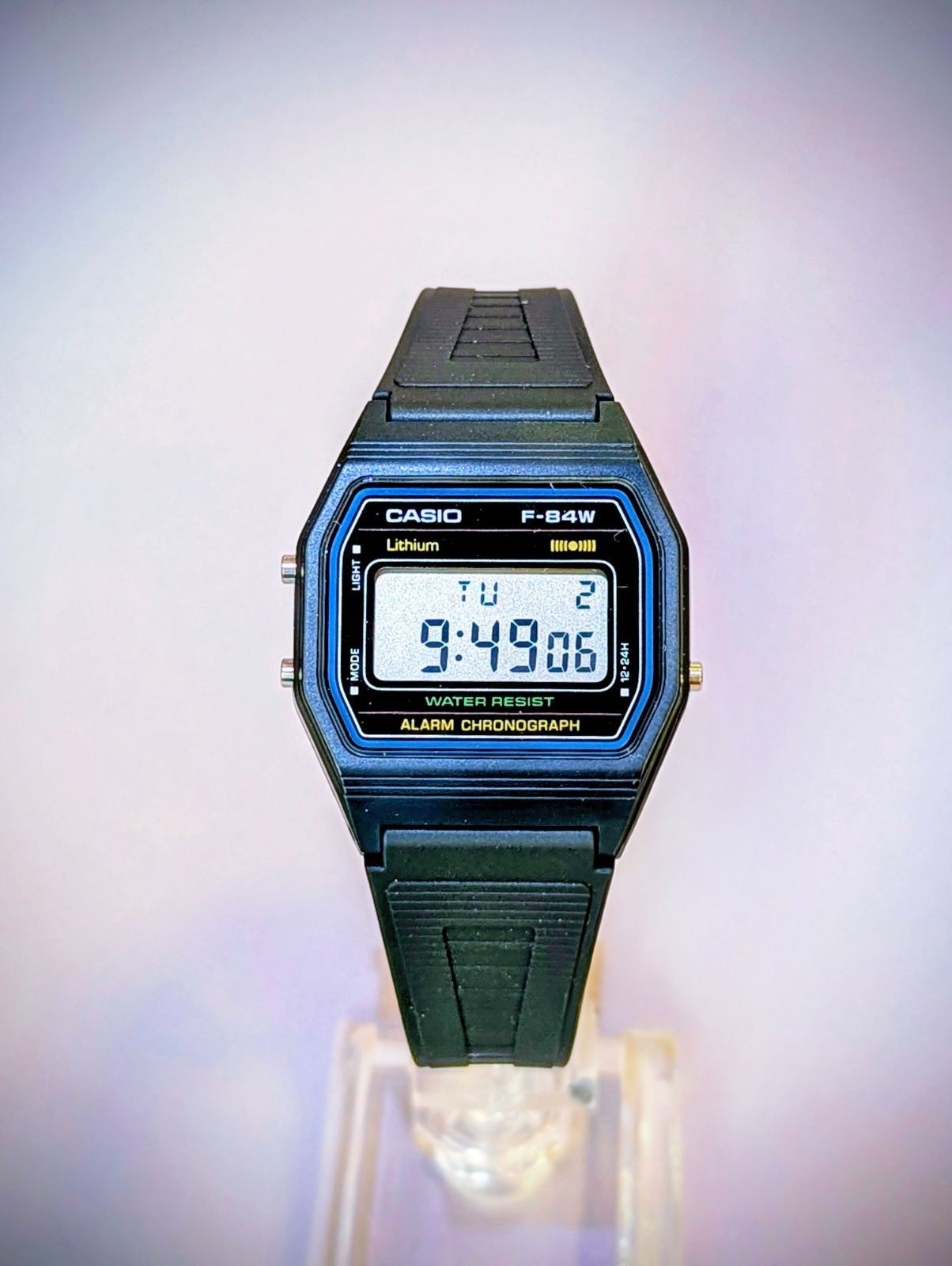 Casio F-84W-1QJH Classic Digital Watch Retro Square Style Used
