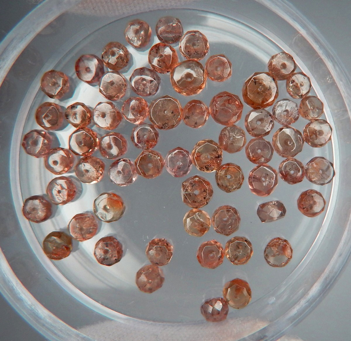 RARE 25ct Lot of 62 Color Change Garnet Natural Mined Unheated Faceted Beads
